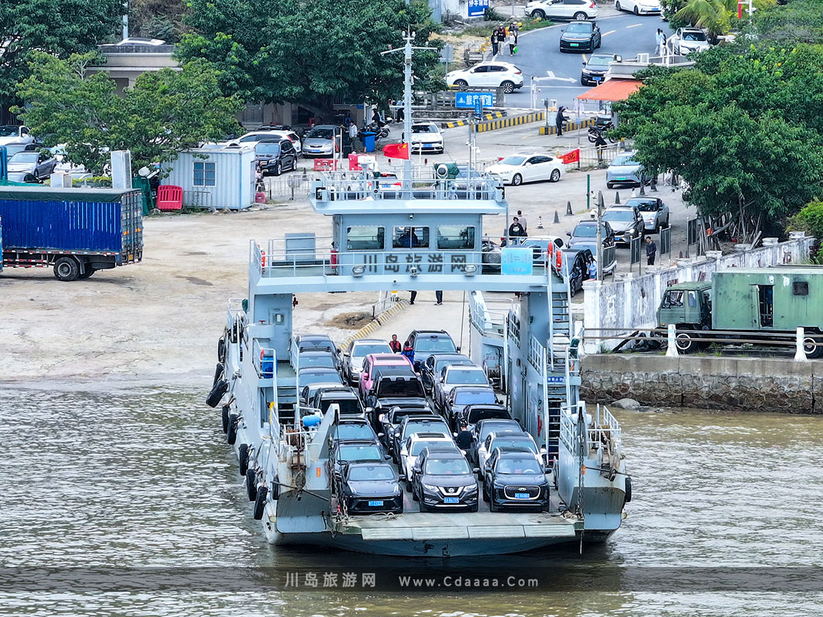上下川岛车辆渡海1