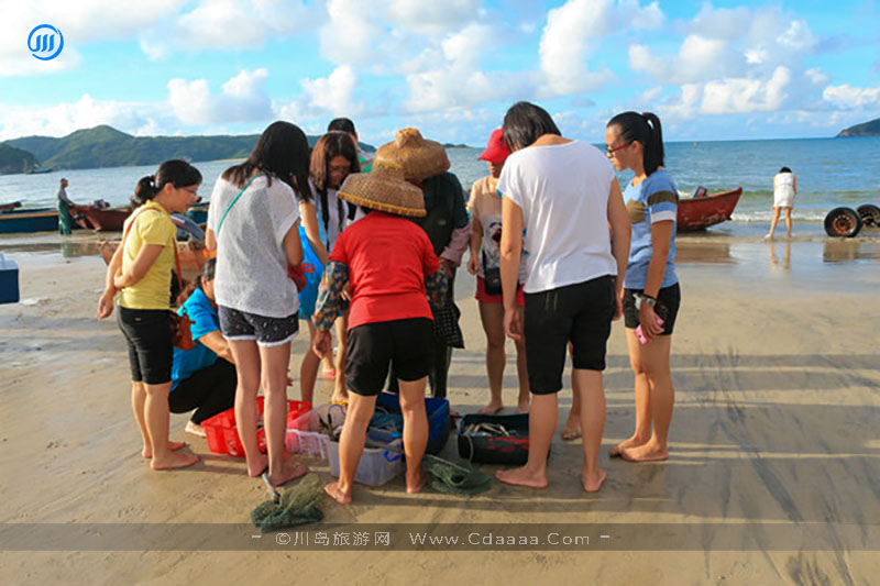下川岛海鲜早市